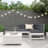 Set muebles jardín 5 pzas con cojines madera maciza pino