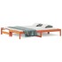 Sofá cama nido madera maciza de pino marrón cera 80x200
