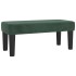 Cama box spring con colchón terciopelo verde oscuro 120x190