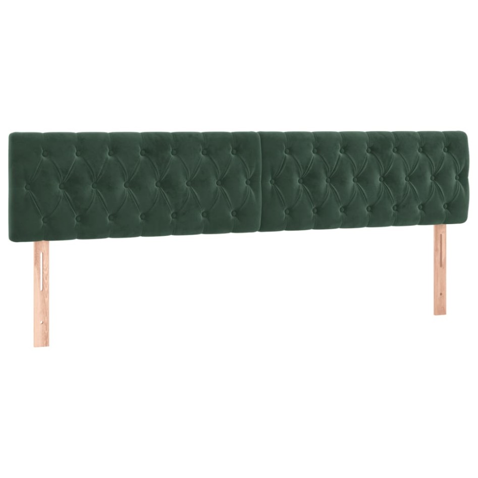 Cama box spring con colchón terciopelo verde oscuro 120x190