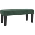 Cama box spring con colchón terciopelo verde oscuro 120x190