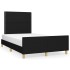 Estructura de cama sin colchón tela negro 120x190