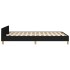 Estructura de cama sin colchón tela negro 120x190