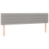 Estructura de cama sin colchón tela gris claro 120x190