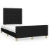 Estructura de cama sin colchón tela negro 120x190