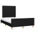 Estructura de cama sin colchón tela negro 120x190