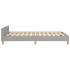 Estructura de cama sin colchón tela gris claro 120x190