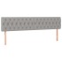 Estructura de cama sin colchón tela gris claro 120x190