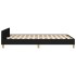 Estructura de cama sin colchón tela negro 120x190