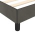 Estructura de cama sin colchón terciopelo gris oscuro
