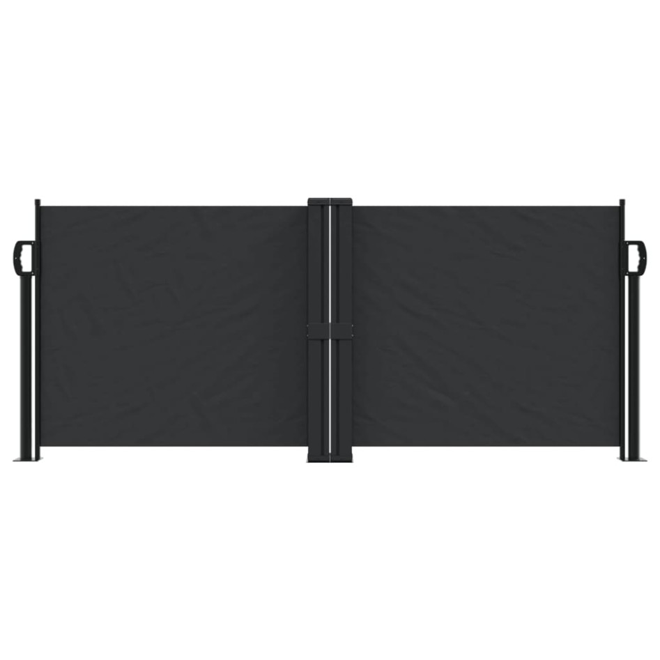 Toldo lateral retráctil negro 100x1000