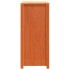 Armario auxiliar madera maciza de pino marrón cera 100x40x90
