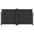 Toldo lateral retráctil negro 120x1000