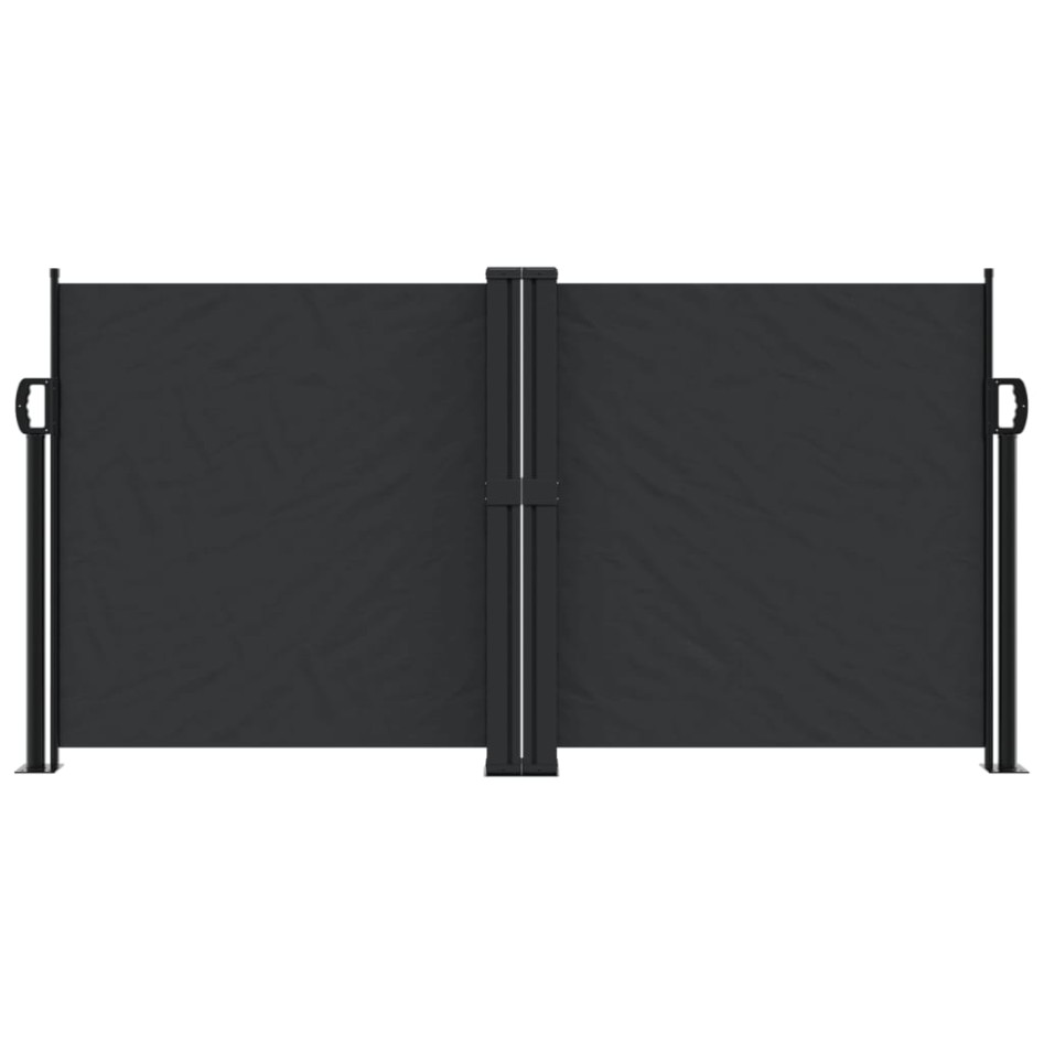 Toldo lateral retráctil negro 120x1000