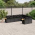 Set de sofás de jardín 8 piezas y cojines ratán sintético