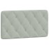 Estructura de cama sin colchón terciopelo gris claro 100x200
