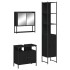 Juego de muebles de baño 3 pzas madera contrachapada