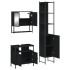 Juego de muebles de baño 3 pzas madera contrachapada