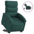 Sillón eléctrico reclinable elevable de tela verde
