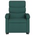 Sillón eléctrico reclinable elevable de tela verde