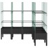 Jardinera con enrejado PP negro 160x120x142,5