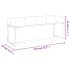 Banco de terciopelo amarillo mostaza 110x36x45