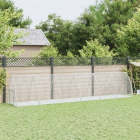 Conejera acero galvanizado plateado 600x105x120