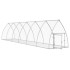 Conejera acero galvanizado plateado 600x105x120