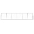 Conejera acero galvanizado plateado 600x105x120