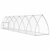 Conejera acero galvanizado plateado 600x105x120