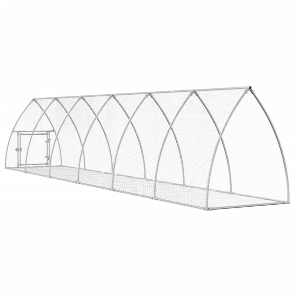 Conejera acero galvanizado plateado 600x105x120