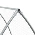 Conejera acero galvanizado plateado 600x105x120