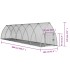 Conejera acero galvanizado plateado 600x105x120