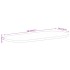 Tablero de mesa ovalado madera maciza de mango 140x50x3,8