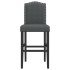 Taburetes altos 2 uds madera maciza de caucho y