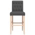 Taburetes altos 2 uds madera maciza de caucho y