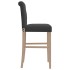 Taburetes altos 2 uds madera maciza de caucho y