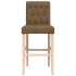 Taburetes altos 2 uds madera maciza de caucho y