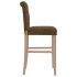 Taburetes altos 2 uds madera maciza de caucho y