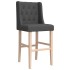 Taburetes altos 2 uds madera maciza de caucho y