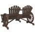 Juego de muebles de jardín 4 piezas madera maciza de