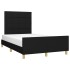 Estructura de cama sin colchón tela negro 120x190