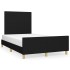 Estructura de cama sin colchón tela negro 120x190