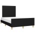 Estructura de cama sin colchón tela negro 120x190