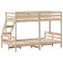 Litera de madera maciza de pino 90x200/120x200