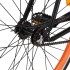 Bicicleta de piñón fijo negro y naranja 700c 55