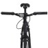 Bicicleta de piñón fijo negro y azul 700c 51