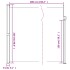Toldo lateral retráctil verde oscuro 220x600