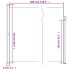 Toldo lateral retráctil blanco 220x300
