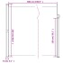 Toldo lateral retráctil verde oscuro 220x500